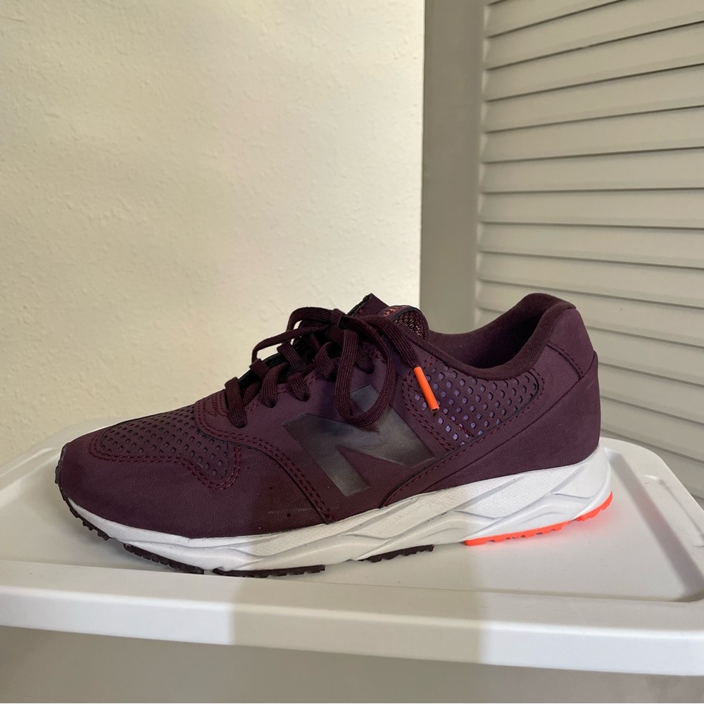 New Balance Women's Sneakers - Burgundy and Orange - Picture 2 of 8